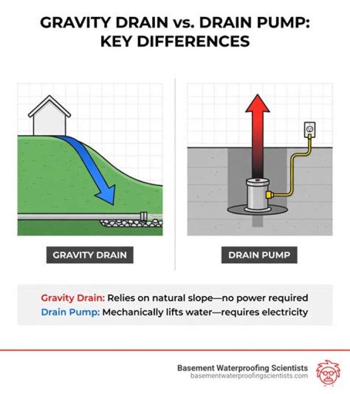 What is a gravity drain